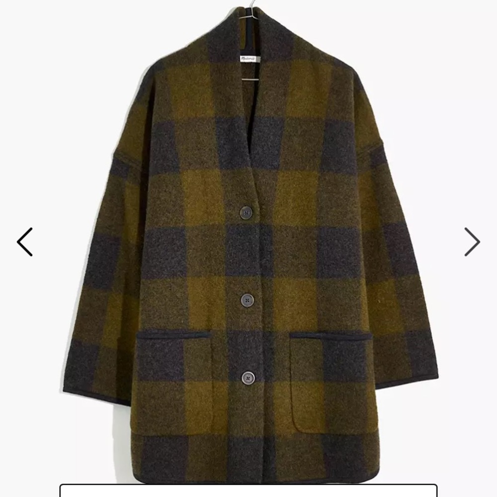 Madewell Buffalo Check Sweater Size S